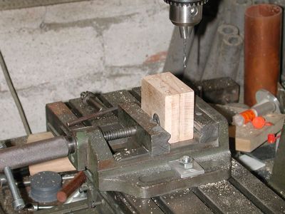machining the bearing blocks